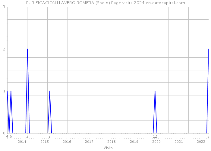 PURIFICACION LLAVERO ROMERA (Spain) Page visits 2024 