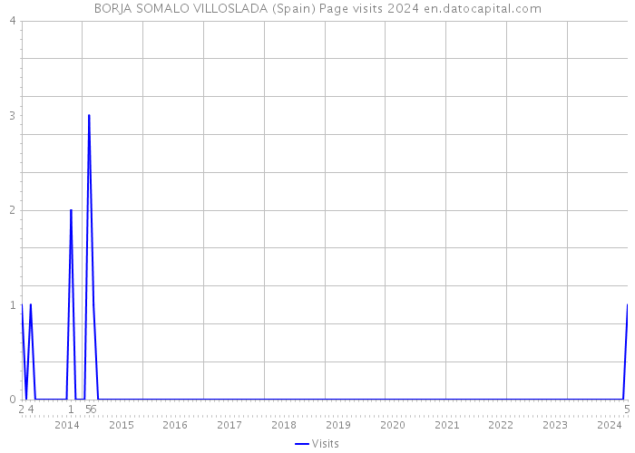 BORJA SOMALO VILLOSLADA (Spain) Page visits 2024 