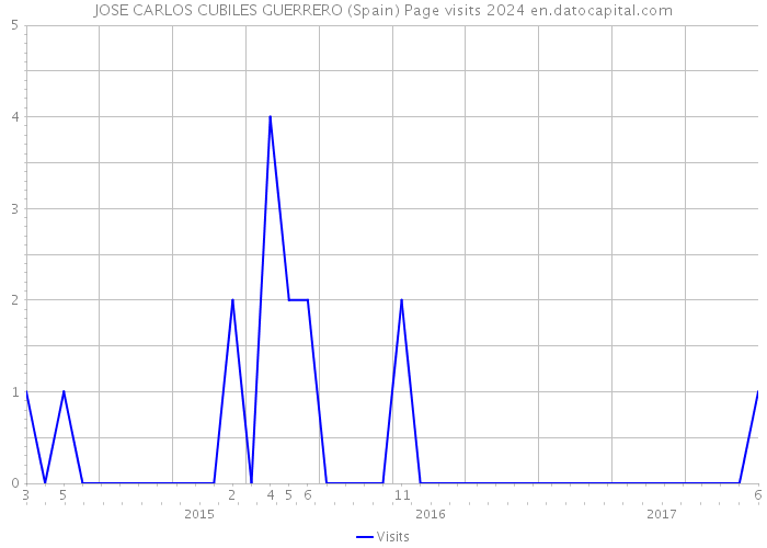 JOSE CARLOS CUBILES GUERRERO (Spain) Page visits 2024 