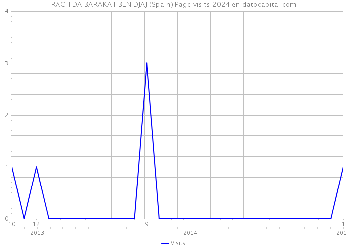 RACHIDA BARAKAT BEN DJAJ (Spain) Page visits 2024 