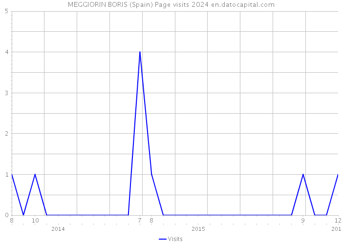MEGGIORIN BORIS (Spain) Page visits 2024 