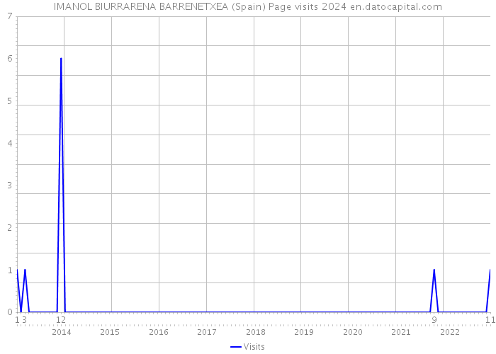 IMANOL BIURRARENA BARRENETXEA (Spain) Page visits 2024 