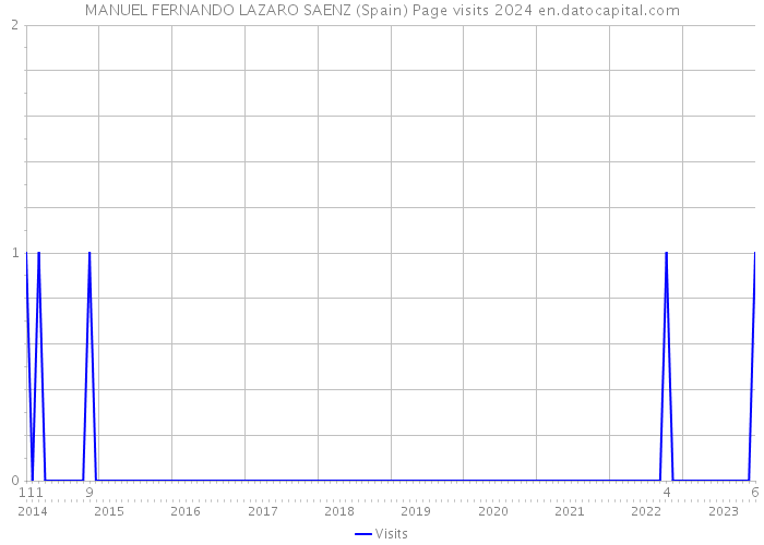MANUEL FERNANDO LAZARO SAENZ (Spain) Page visits 2024 