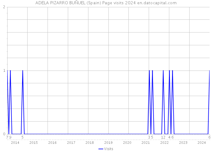 ADELA PIZARRO BUÑUEL (Spain) Page visits 2024 