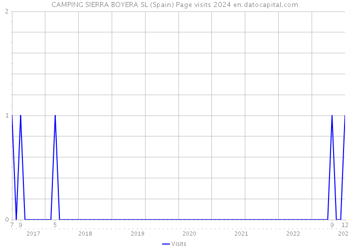 CAMPING SIERRA BOYERA SL (Spain) Page visits 2024 