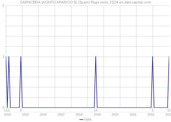 CARNICERIA JACINTO APARICIO SL (Spain) Page visits 2024 