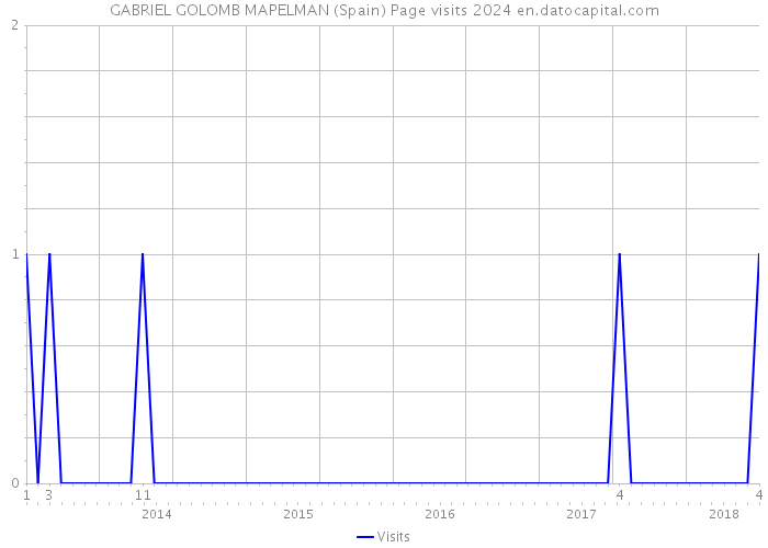 GABRIEL GOLOMB MAPELMAN (Spain) Page visits 2024 