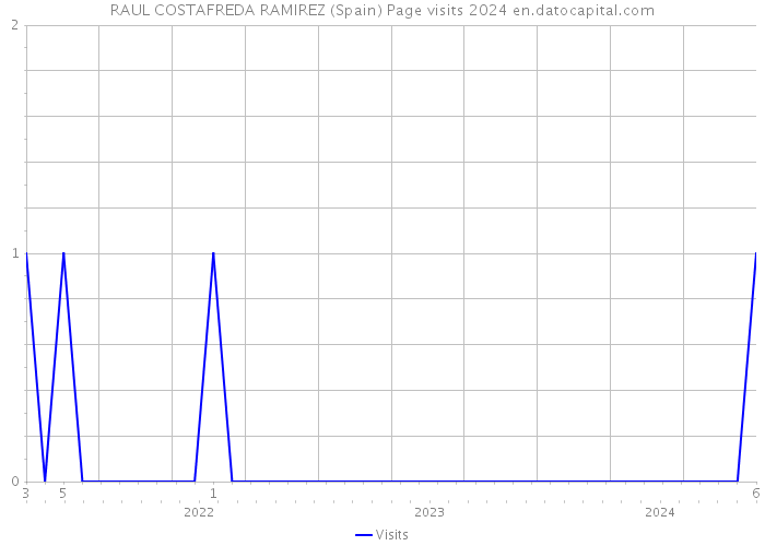 RAUL COSTAFREDA RAMIREZ (Spain) Page visits 2024 
