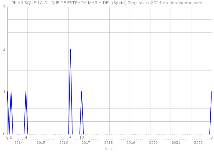 PILAR SQUELLA DUQUE DE ESTRADA MARIA DEL (Spain) Page visits 2024 