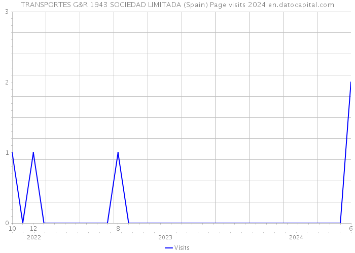 TRANSPORTES G&R 1943 SOCIEDAD LIMITADA (Spain) Page visits 2024 