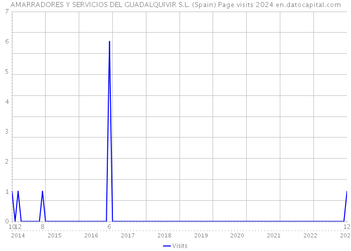 AMARRADORES Y SERVICIOS DEL GUADALQUIVIR S.L. (Spain) Page visits 2024 