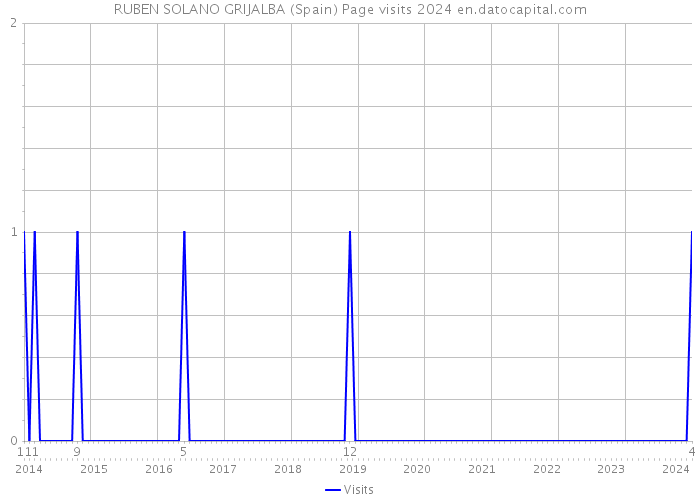 RUBEN SOLANO GRIJALBA (Spain) Page visits 2024 