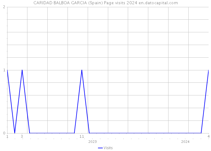 CARIDAD BALBOA GARCIA (Spain) Page visits 2024 