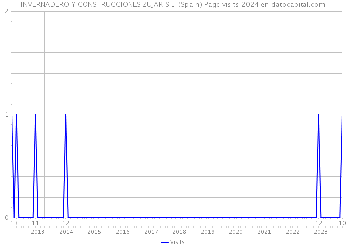 INVERNADERO Y CONSTRUCCIONES ZUJAR S.L. (Spain) Page visits 2024 