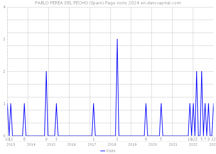 PABLO PEREA DEL PECHO (Spain) Page visits 2024 