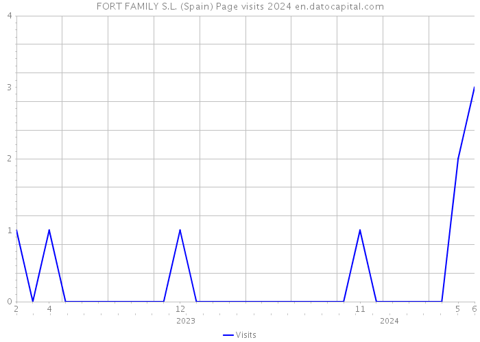 FORT FAMILY S.L. (Spain) Page visits 2024 