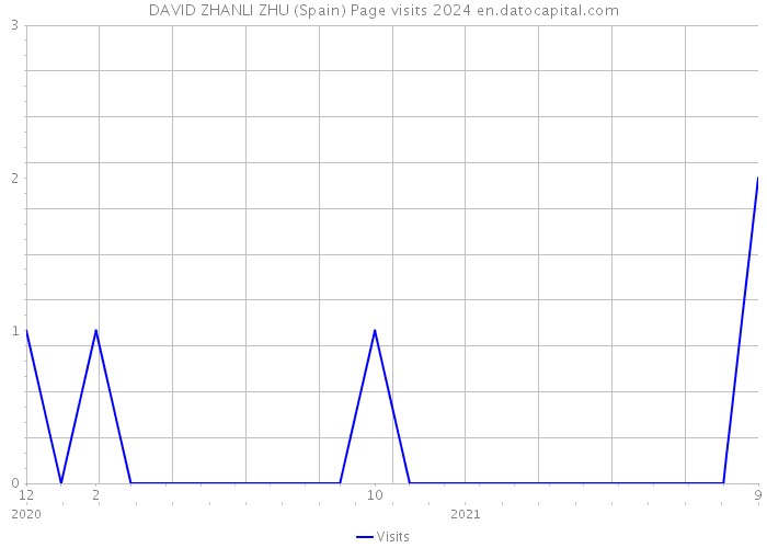 DAVID ZHANLI ZHU (Spain) Page visits 2024 