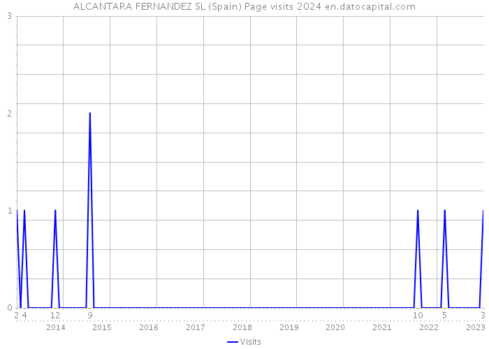 ALCANTARA FERNANDEZ SL (Spain) Page visits 2024 