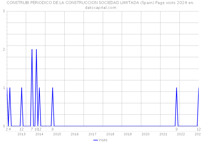 CONSTRUBI PERIODICO DE LA CONSTRUCCION SOCIEDAD LIMITADA (Spain) Page visits 2024 