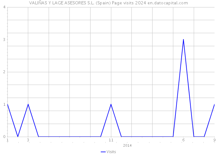 VALIÑAS Y LAGE ASESORES S.L. (Spain) Page visits 2024 