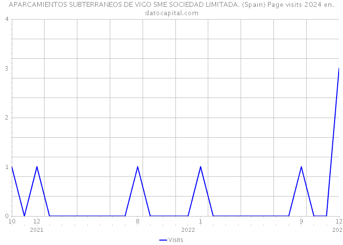 APARCAMIENTOS SUBTERRANEOS DE VIGO SME SOCIEDAD LIMITADA. (Spain) Page visits 2024 