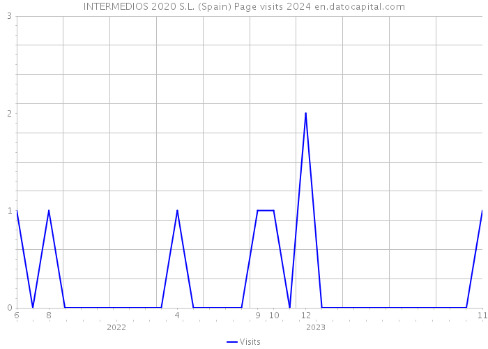 INTERMEDIOS 2020 S.L. (Spain) Page visits 2024 
