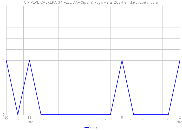 C.P.PERE CABRERA 34 -LLEIDA- (Spain) Page visits 2024 