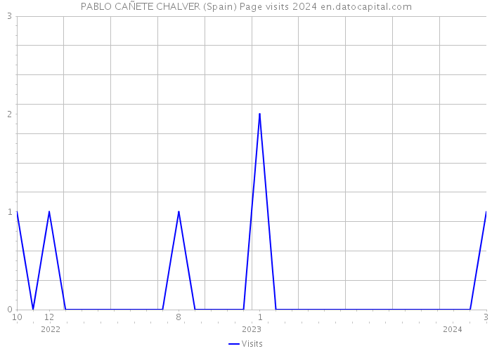 PABLO CAÑETE CHALVER (Spain) Page visits 2024 