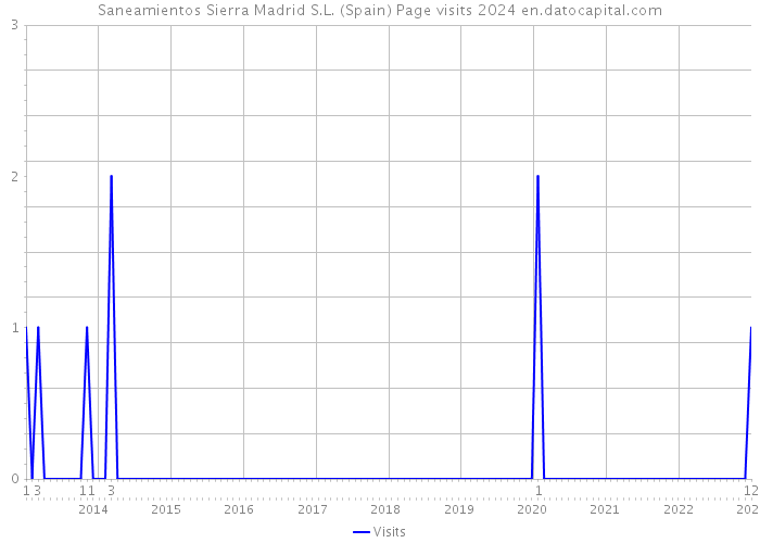 Saneamientos Sierra Madrid S.L. (Spain) Page visits 2024 