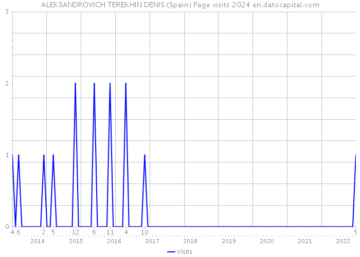ALEKSANDROVICH TEREKHIN DENIS (Spain) Page visits 2024 