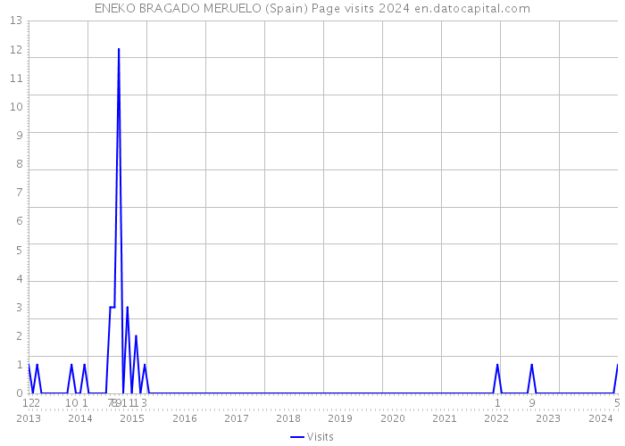 ENEKO BRAGADO MERUELO (Spain) Page visits 2024 