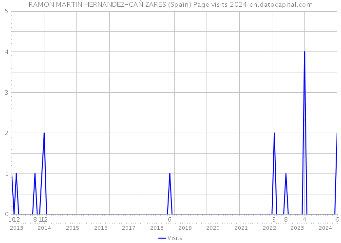 RAMON MARTIN HERNANDEZ-CAÑIZARES (Spain) Page visits 2024 