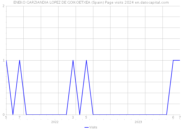 ENEKO GARZIANDIA LOPEZ DE GOIKOETXEA (Spain) Page visits 2024 