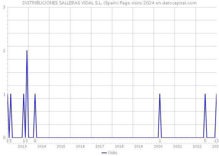 DISTRIBUCIONES SALLERAS VIDAL S.L. (Spain) Page visits 2024 