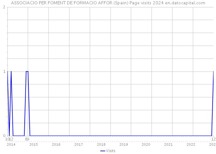 ASSOCIACIO PER FOMENT DE FORMACIO AFFOR (Spain) Page visits 2024 