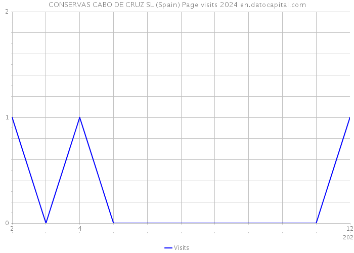 CONSERVAS CABO DE CRUZ SL (Spain) Page visits 2024 