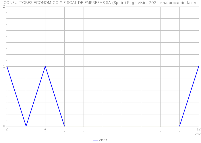 CONSULTORES ECONOMICO Y FISCAL DE EMPRESAS SA (Spain) Page visits 2024 