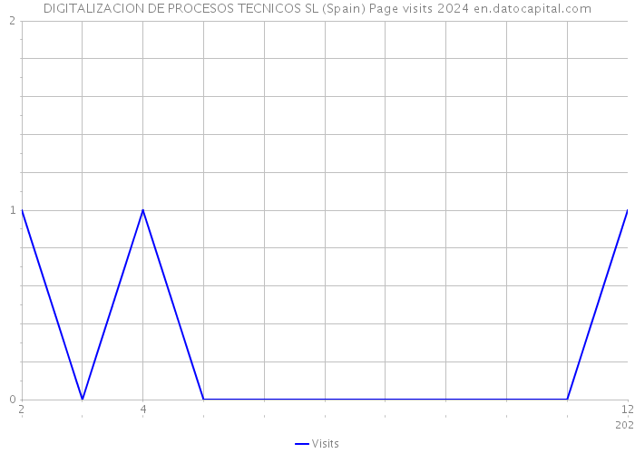 DIGITALIZACION DE PROCESOS TECNICOS SL (Spain) Page visits 2024 