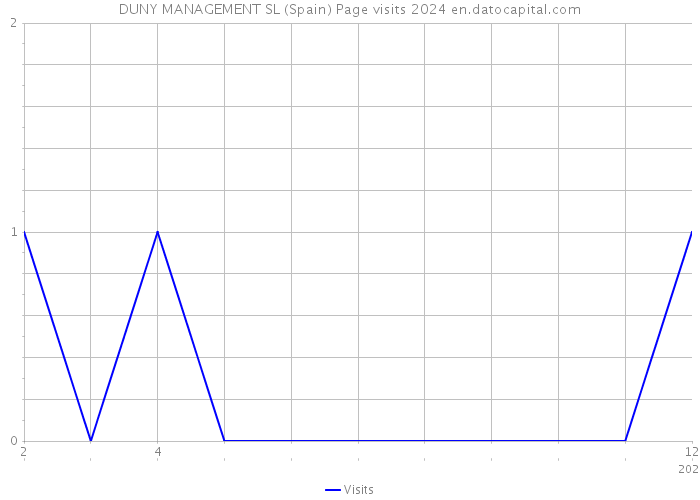 DUNY MANAGEMENT SL (Spain) Page visits 2024 