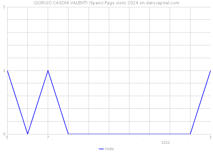 GIORGIO CASONI VALENTI (Spain) Page visits 2024 