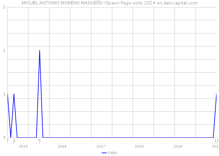 MIGUEL ANTONIO MORENO MADUEÑO (Spain) Page visits 2024 