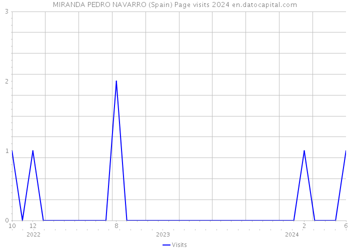 MIRANDA PEDRO NAVARRO (Spain) Page visits 2024 