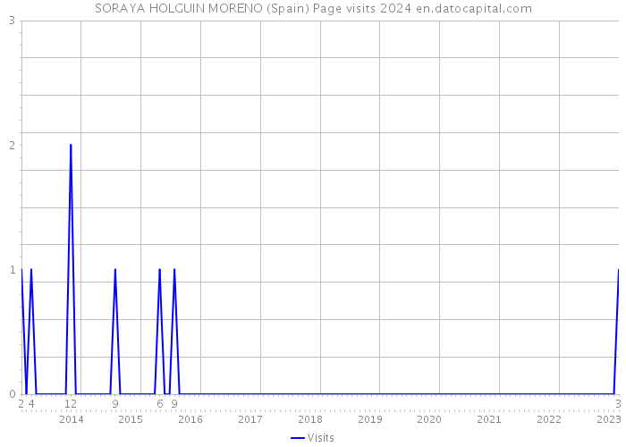 SORAYA HOLGUIN MORENO (Spain) Page visits 2024 