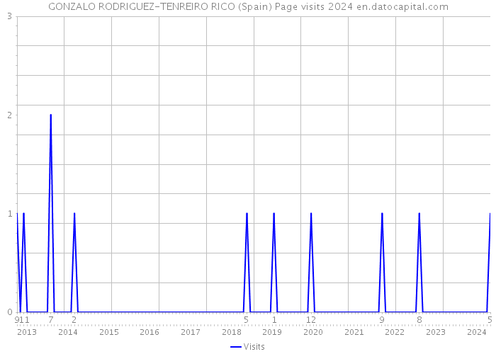 GONZALO RODRIGUEZ-TENREIRO RICO (Spain) Page visits 2024 