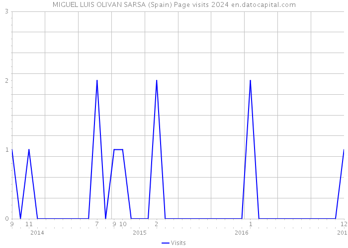 MIGUEL LUIS OLIVAN SARSA (Spain) Page visits 2024 