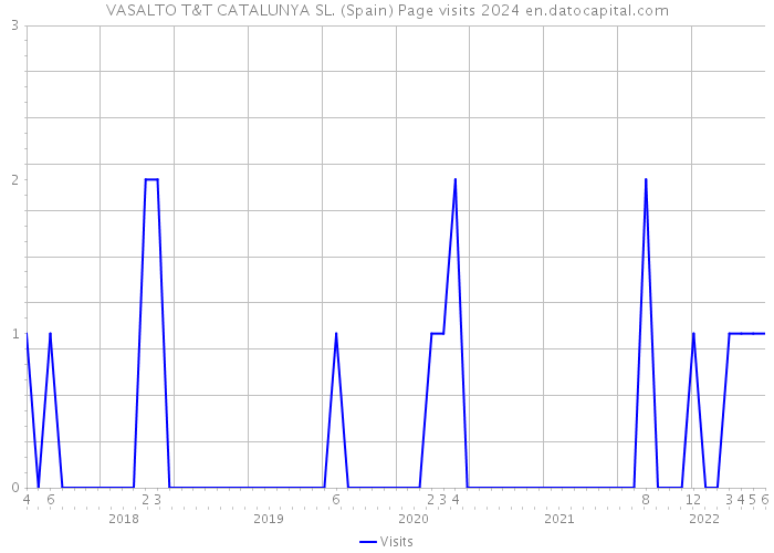 VASALTO T&T CATALUNYA SL. (Spain) Page visits 2024 