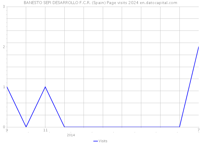 BANESTO SEPI DESARROLLO F.C.R. (Spain) Page visits 2024 