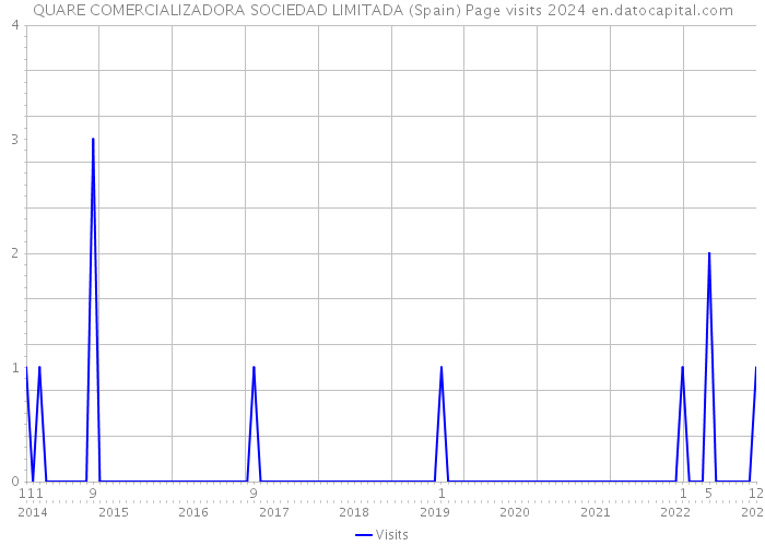 QUARE COMERCIALIZADORA SOCIEDAD LIMITADA (Spain) Page visits 2024 
