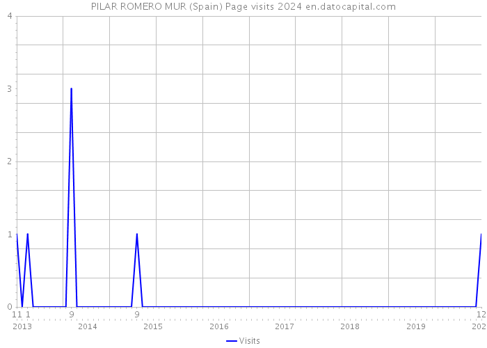 PILAR ROMERO MUR (Spain) Page visits 2024 