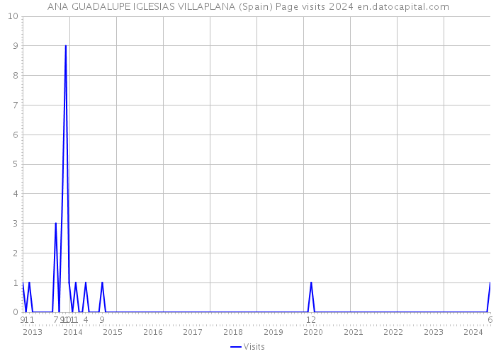 ANA GUADALUPE IGLESIAS VILLAPLANA (Spain) Page visits 2024 